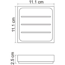 Мыльница WasserKRAFT Leine K-3829 Белая матовая