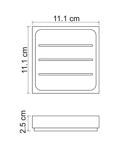 Мыльница WasserKRAFT Leine K-3829 Белая матовая