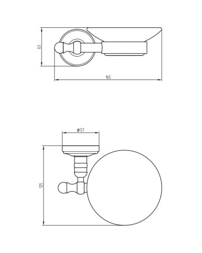 Мыльница Migliore Mirella ML.MRL-M061.CRDO