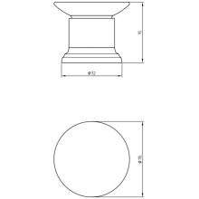 Мыльница Migliore Mirella ML.MRL-4411.BT