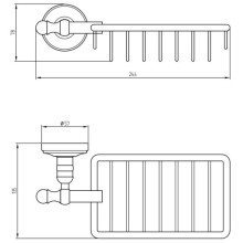 Мыльница Migliore Mirella 17376