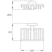 Мыльница Teka Alaior 17064020BZ