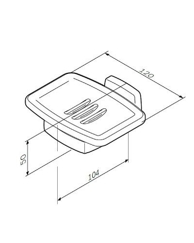Мыльница AM.PM Gem A9034200 Хром Белая