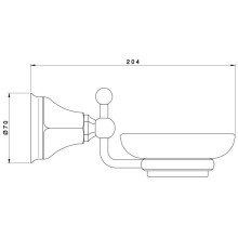 Мыльница Nicolazzi Teide 1487CR05
