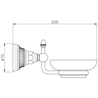 Мыльница Nicolazzi Impero 1487CR36