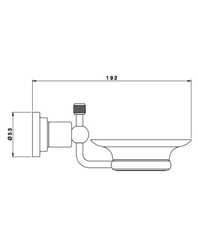 Мыльница Nicolazzi Arena 1487CR44