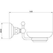 Мыльница Nicolazzi Le Pietre 1487CR09