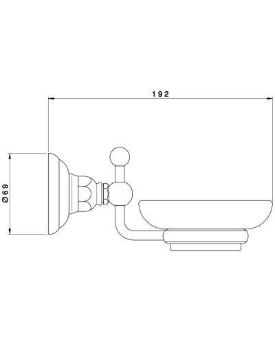 Мыльница Nicolazzi Le Pietre 1487CR09