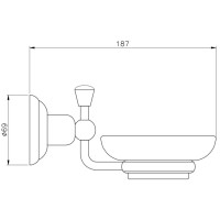 Мыльница Nicolazzi Onice 1487GB09O