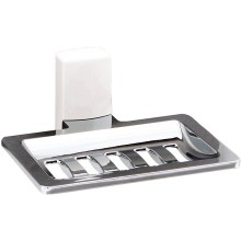 Мыльница WasserKRAFT Leine K-5069W Хром Белая