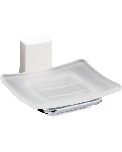 Мыльница WasserKRAFT Leine K-5029W Хром Белая