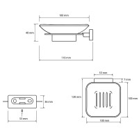 Мыльница Bemeta Niki 153108022 Хром