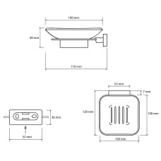 Мыльница Bemeta Niki 153108022 Хром