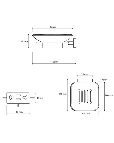 Мыльница Bemeta Niki 153108022 Хром