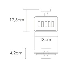 Мыльница WasserKRAFT Rhin K-8769