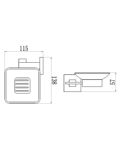 Мыльница Savol 65A S-06559A