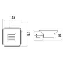 Мыльница Savol 65H S-06559H