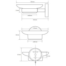 Мыльница Bemeta Brilo 161108042