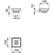 Мыльница Ideal Standard Conca T4508A2