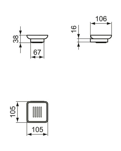 Мыльница Ideal Standard Conca T4508A2