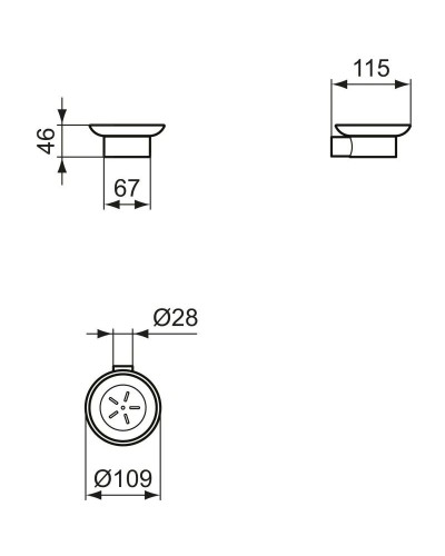 Мыльница Ideal Standard Conca T4509GN