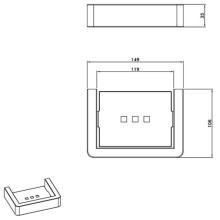 Мыльница AltroBagno Aperto AltroBagnoAperto080706Cr