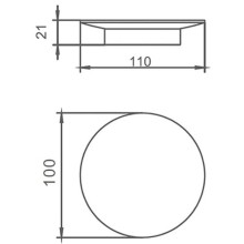 Мыльница AltroBagno AltroBagnoSD080711Cr