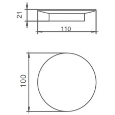 Мыльница AltroBagno AltroBagnoSD080711Cr