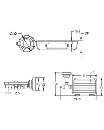 Мыльница Rose RG1104Q