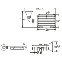 Мыльница Rose RG1204