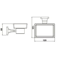 Мыльница Rose RG1503H
