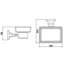 Мыльница Rose RG1503H