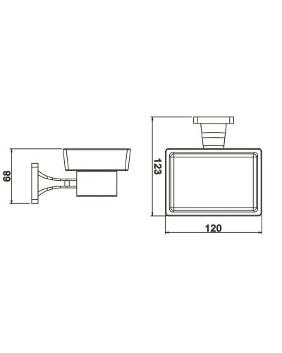 Мыльница Rose RG1503H