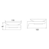 Мыльница Rose RG1803T