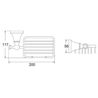 Мыльница Rose RG1904T