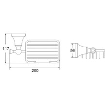 Мыльница Rose RG1904T