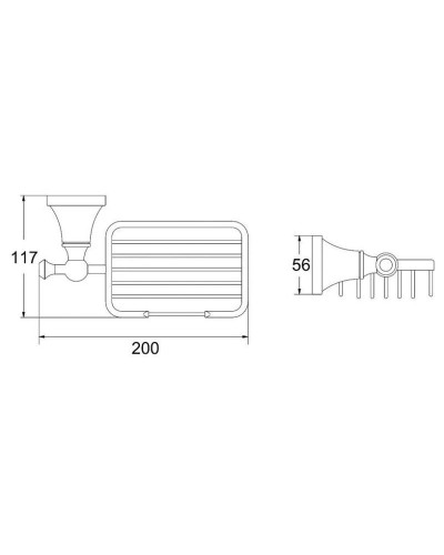 Мыльница Rose RG1904T