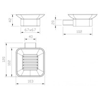 Мыльница Milacio Ultra MCU.952.GD