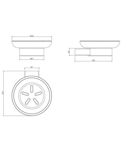 Мыльница Milacio Ultra MCU.962.GD