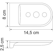 Мыльница WasserKRAFT Kammel K-8369 Хром