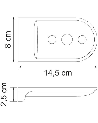 Мыльница WasserKRAFT Kammel K-8369 Хром