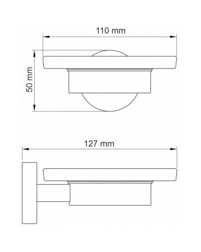 Мыльница WasserKRAFT Asphe K-77729