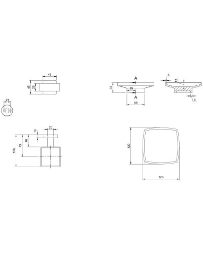 Мыльница Villeroy & Boch Elements-Striking TVA15202000076