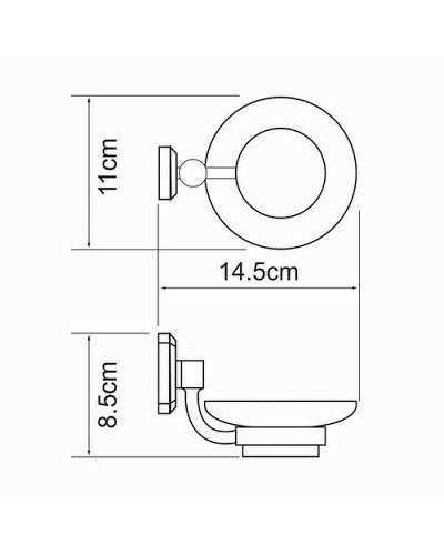 Мыльница WasserKRAFT Oder K-3029 Хром