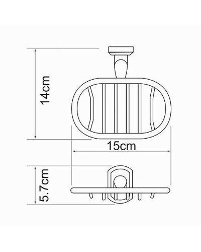 Мыльница WasserKRAFT Oder K-3069 Хром