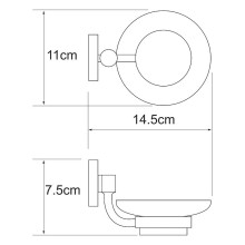 Мыльница WasserKRAFT Rhein K-6229 Хром
