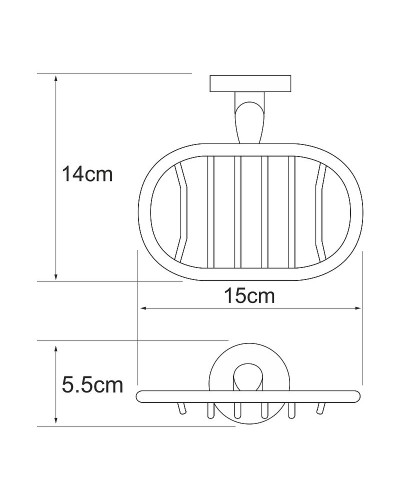 Мыльница WasserKRAFT Rhein K-6269 Хром