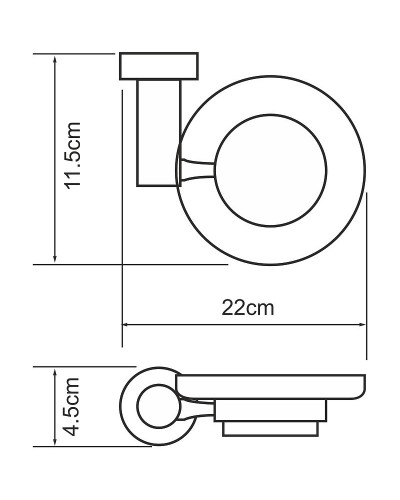 Мыльница WasserKRAFT Donau K-9429 Хром