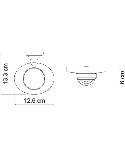 Мыльница WasserKRAFT Ammer K-7029 Хром матовый