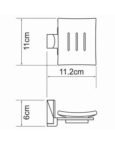 Мыльница WasserKRAFT Leine K-5029 Хром